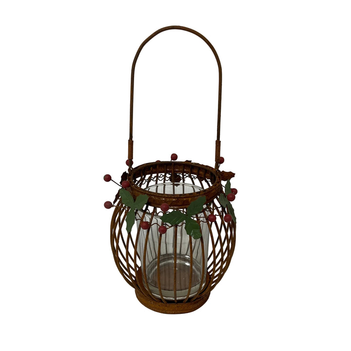 Large Round Wire Lantern