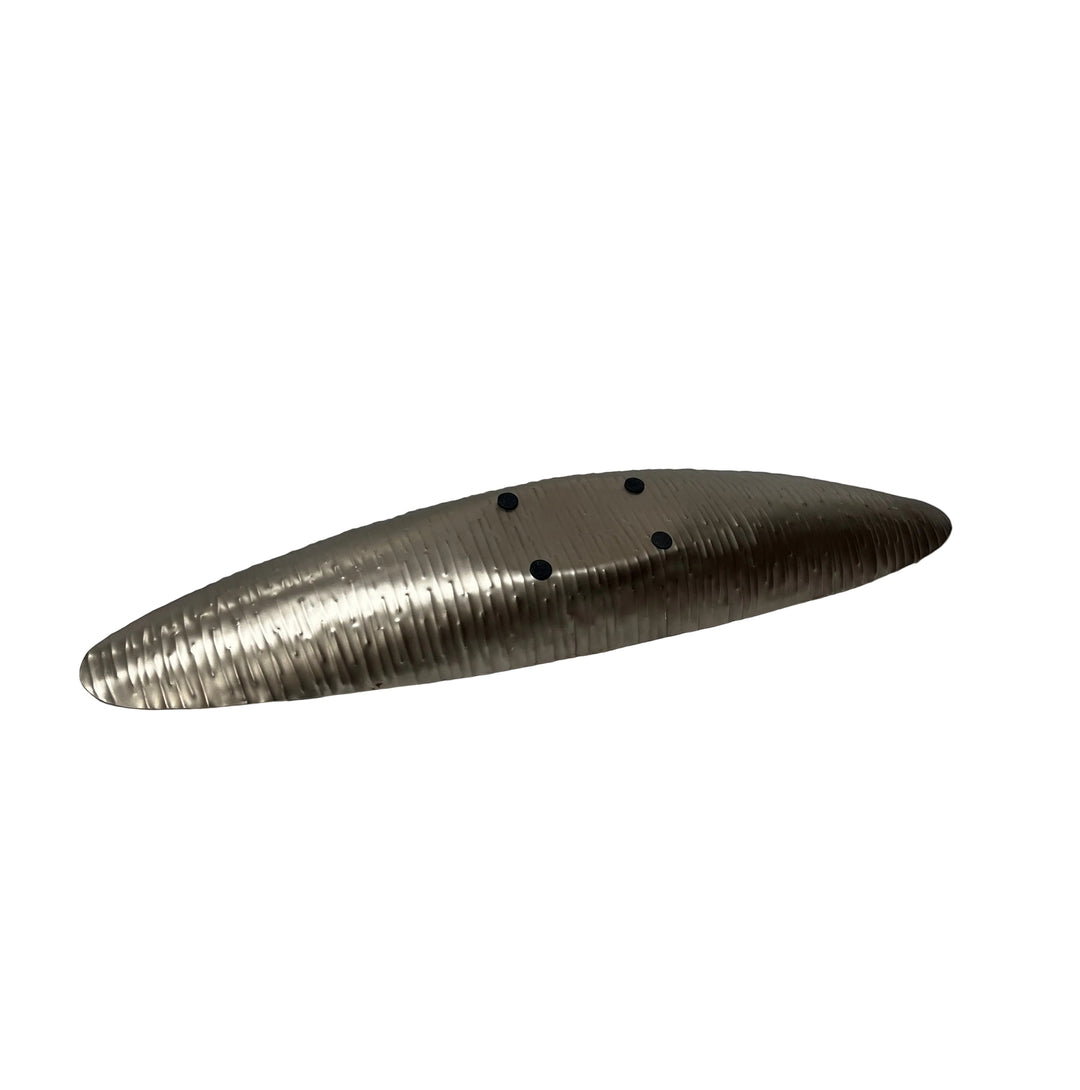 Long Leaf Metal Dish in Nickel Finish