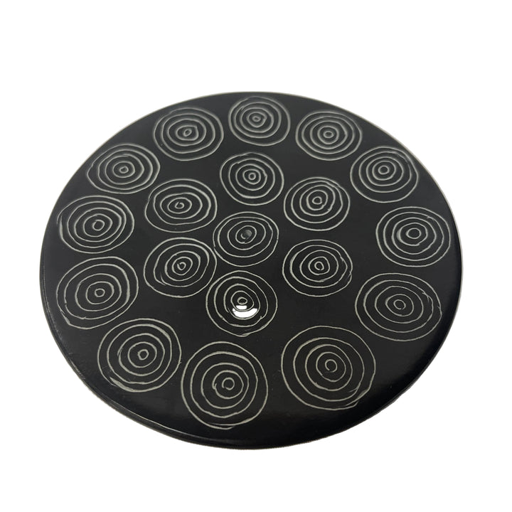 Handmade Carved Incense Stick Holder Small Black Soap Stone