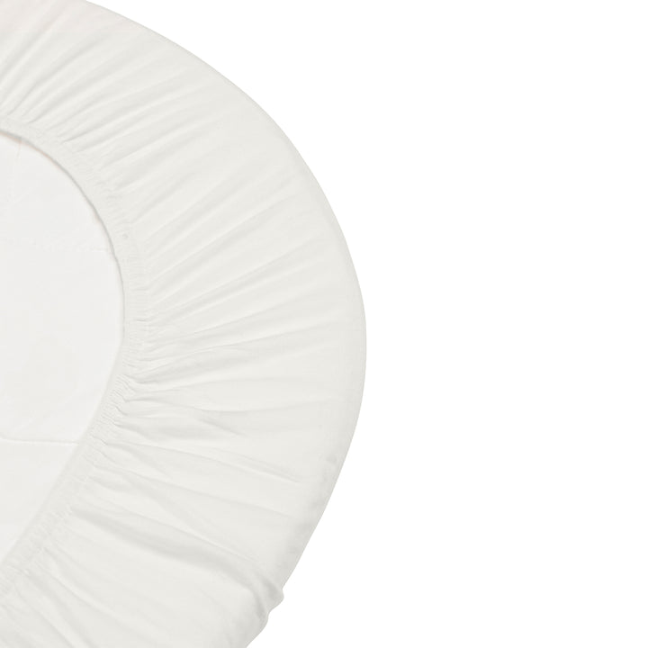 Pack of 2 Leander Baby Sheet 60x15cm in Snow