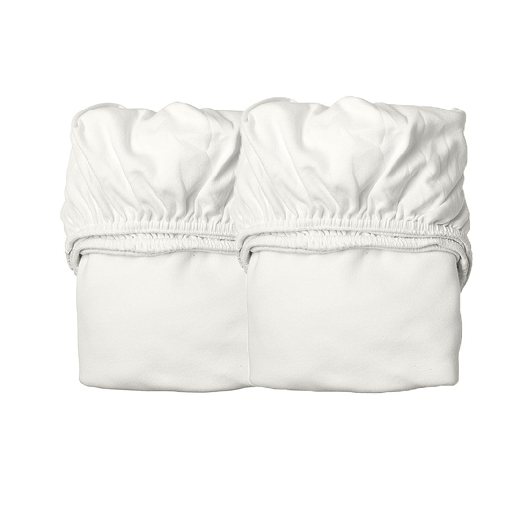 Pack of 2 Leander Baby Sheet 60x15cm in Snow