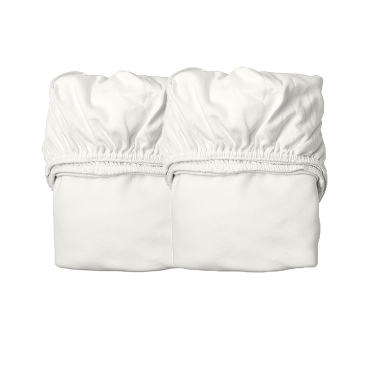 Pack of 2 Leander Baby Sheet 60x15cm in Snow