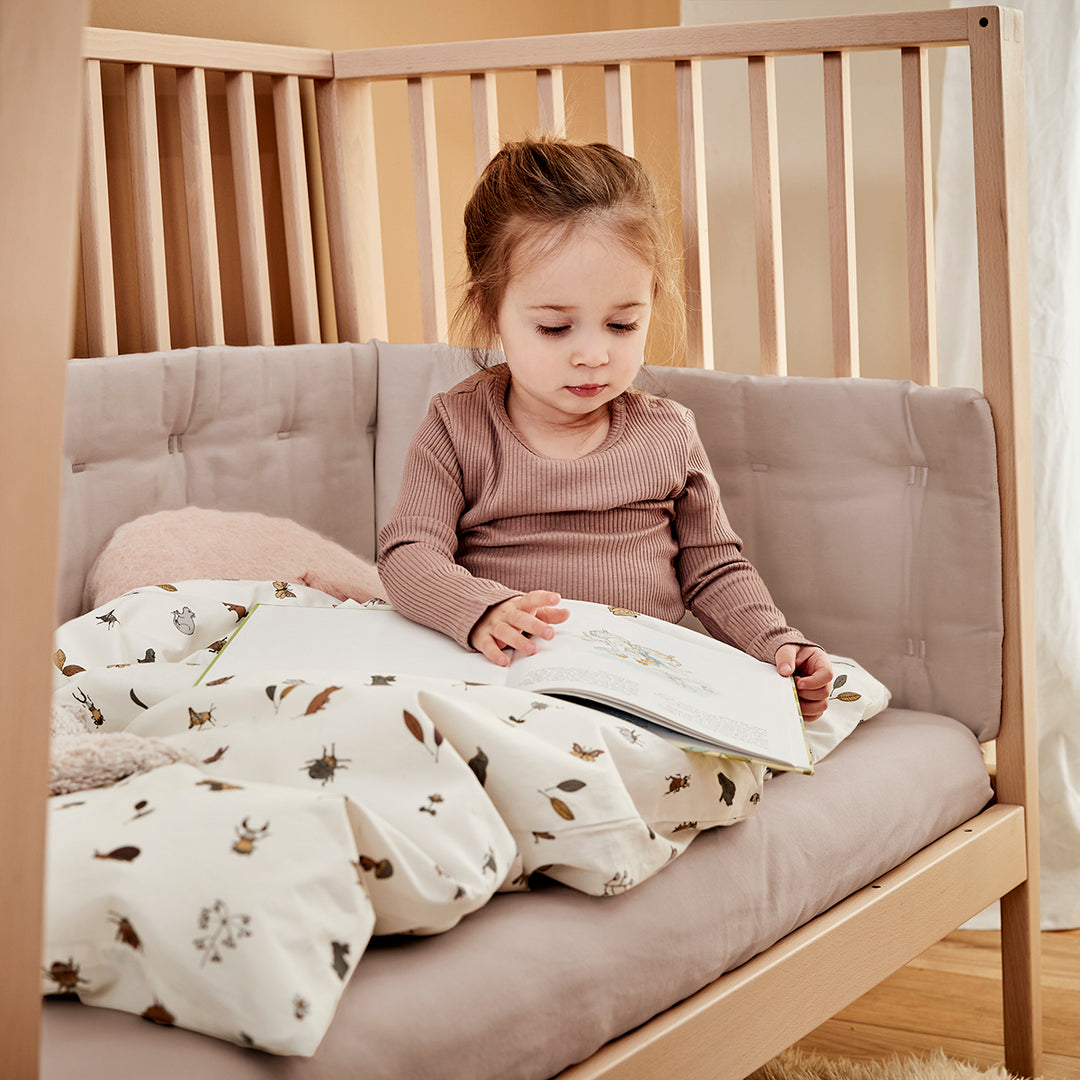 Pack of 2 Leander Baby Sheet 60x15cm in Cappuccino