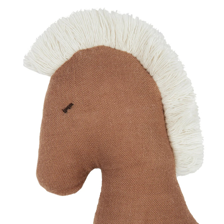 Lino Horse Rattle Noisette