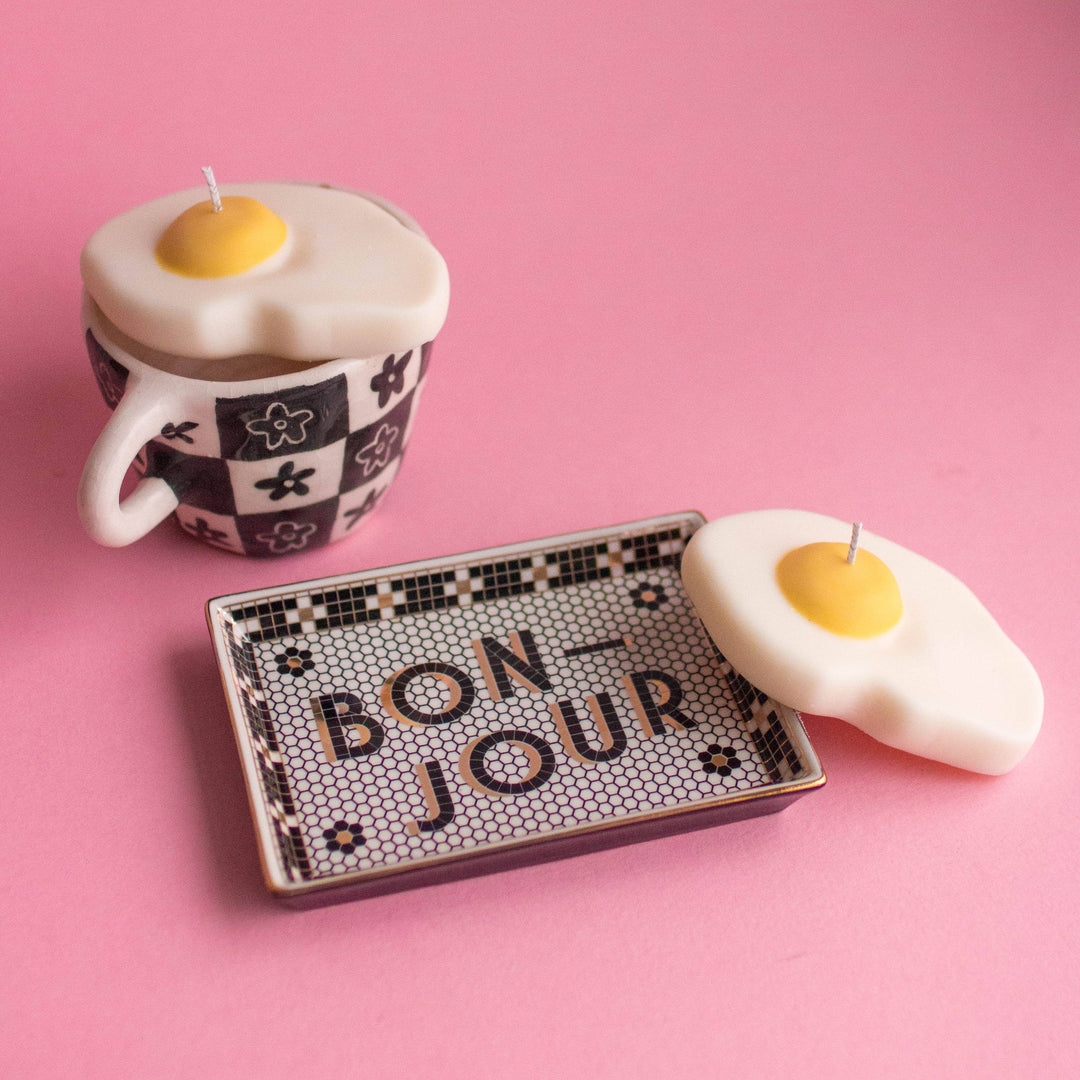 Nata Oeuf au Plat/Fried Egg Soy Wax Candle