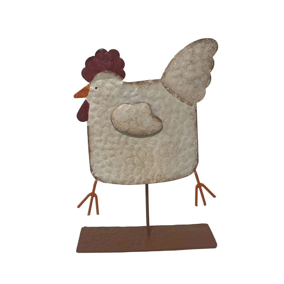Large Metal Wobble Chicken