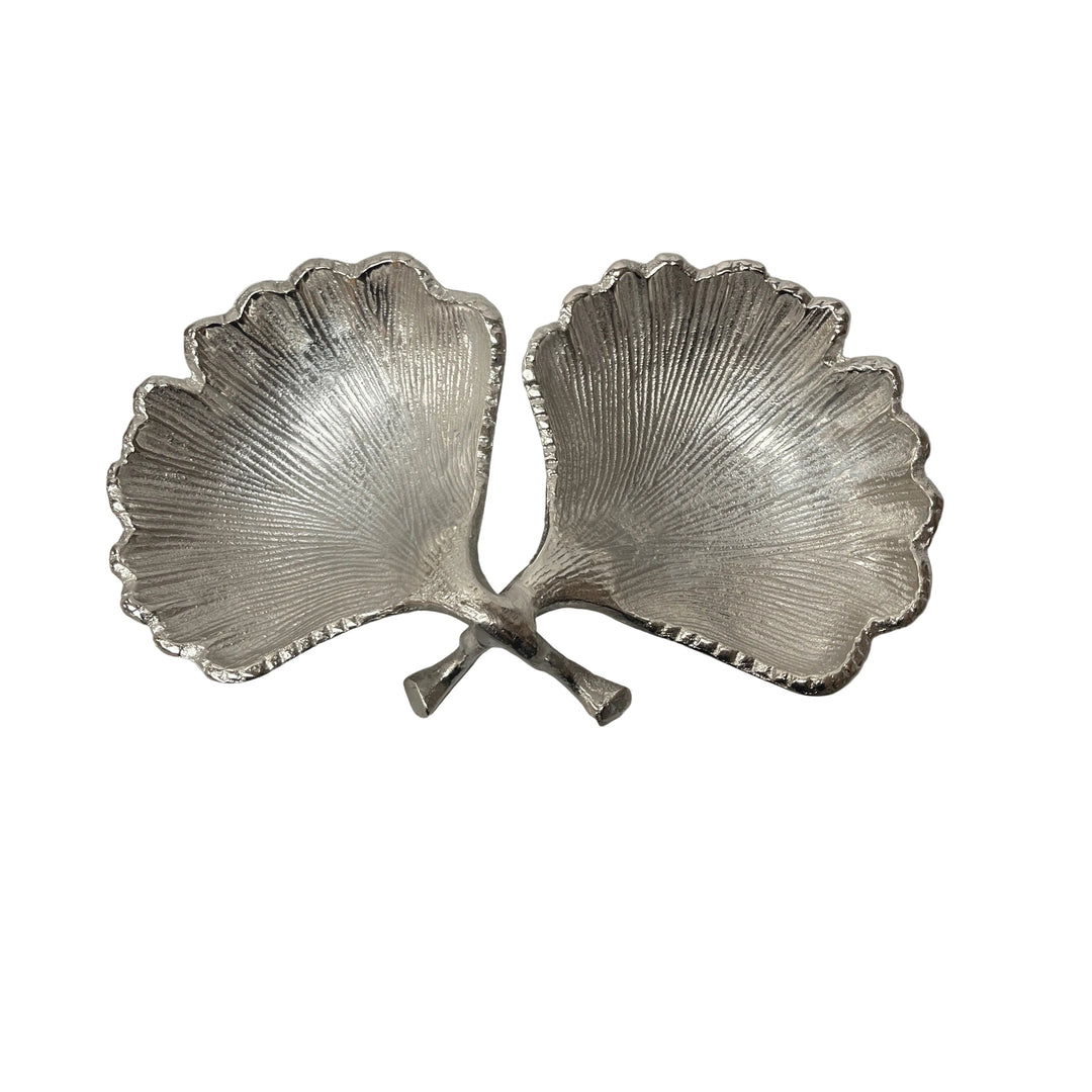 Double Geranium Leaf Decor Silver