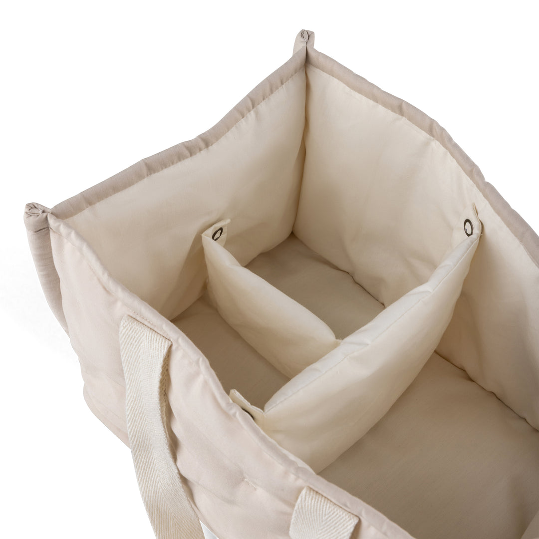 Matelas à langer PUSLE PUR, Jetty Beige par Sebra
