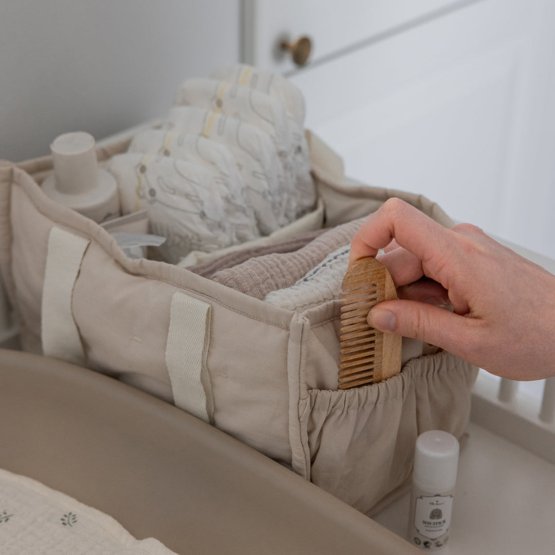 Matelas à langer PUSLE PUR, Jetty Beige par Sebra