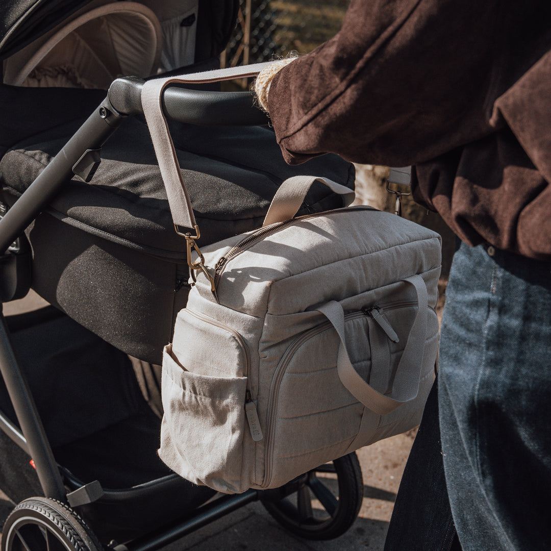 Sebra On-the-go Nursing Bag in Morning Beige Melange