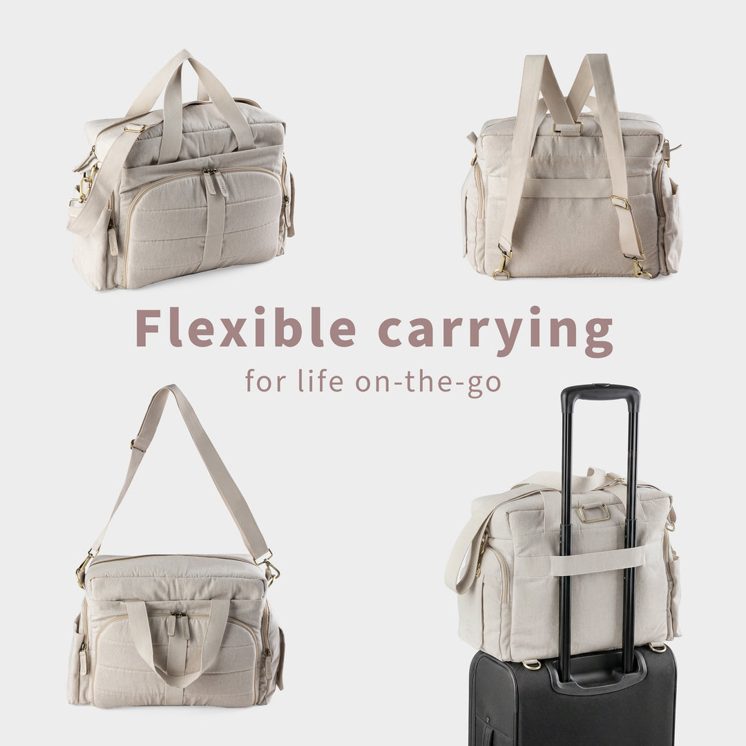 Sebra On-the-go Nursing Bag in Morning Beige Melange