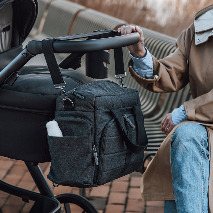 Sebra On-the-go Nursing Bag in Dark Grey Melange