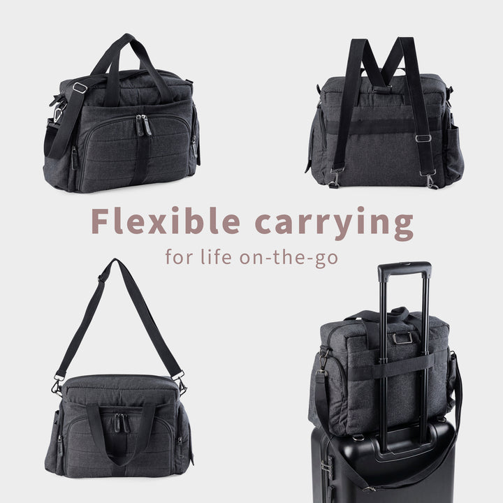 Sebra On-the-go Nursing Bag in Dark Grey Melange