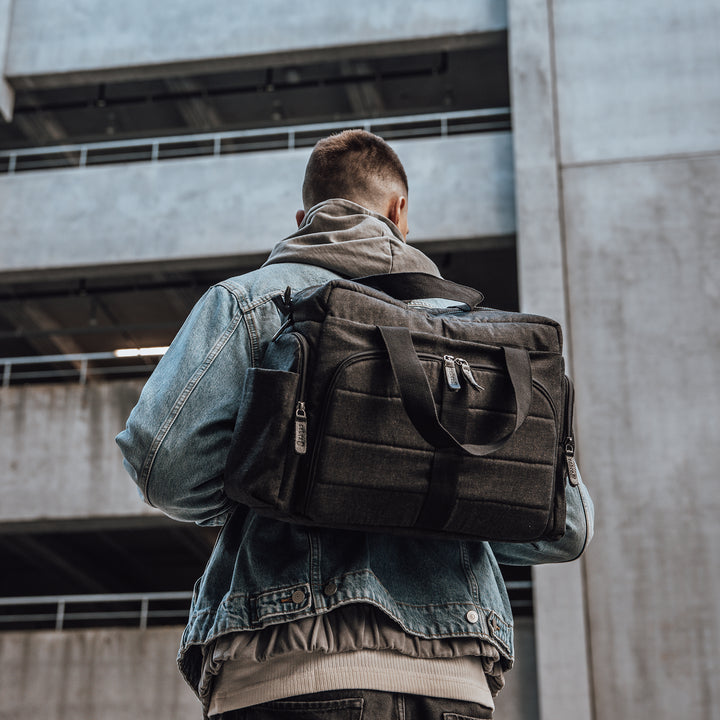 Sebra On-the-go Nursing Bag in Dark Grey Melange