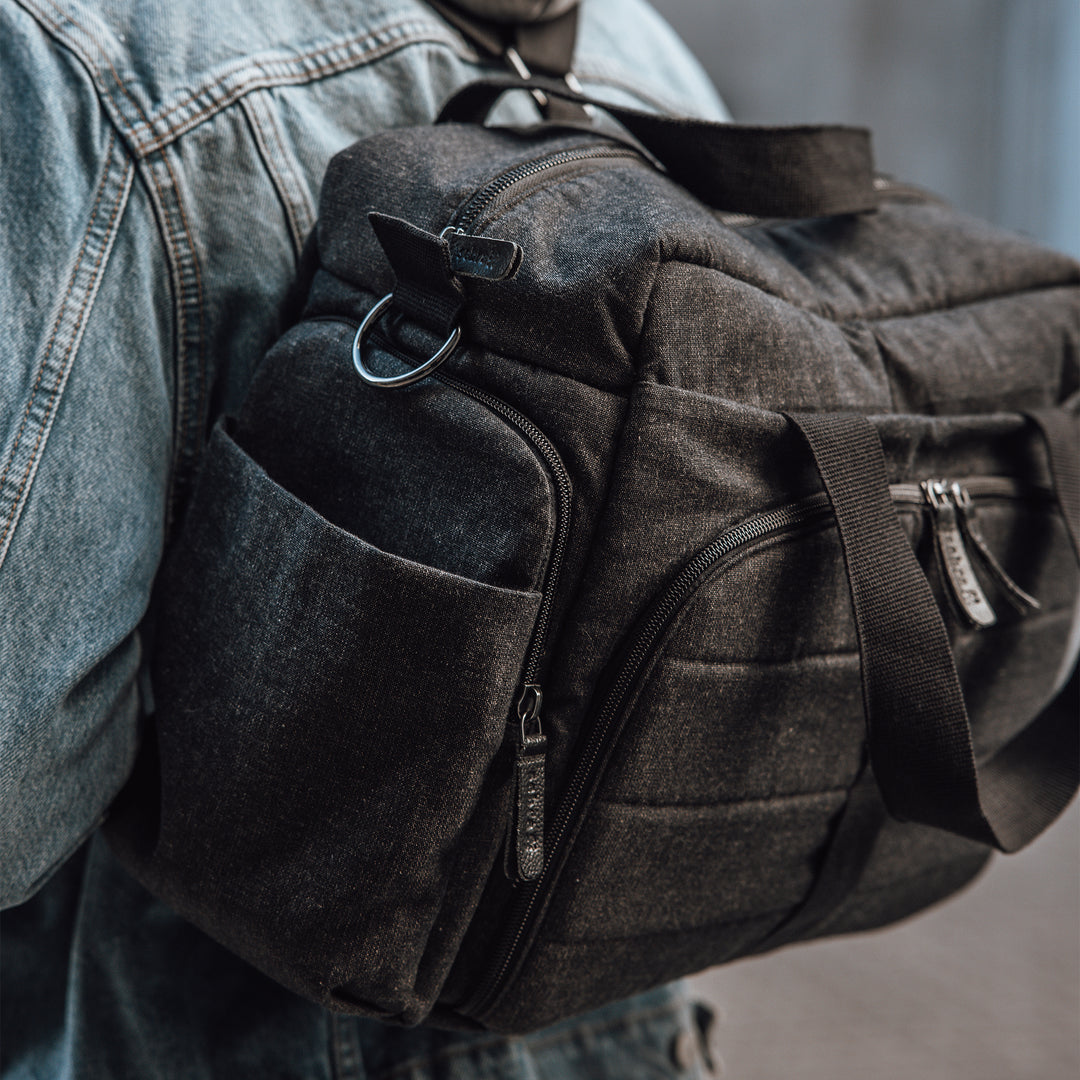 Sebra On-the-go Nursing Bag in Dark Grey Melange