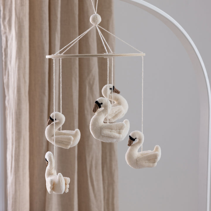 Sebra Baby Mobile Swans
