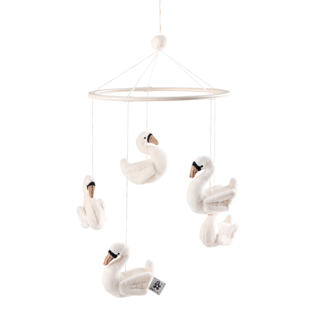 Sebra Baby Mobile Swans