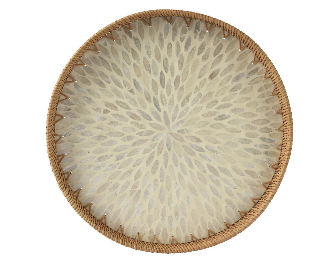 Natural Rattan Serving Tray