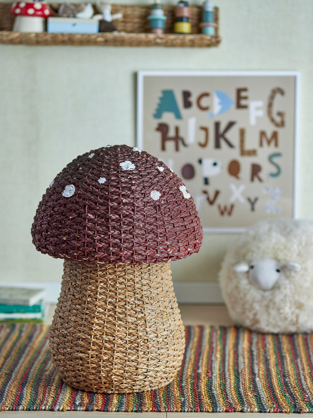Toadstool Basket With Lid