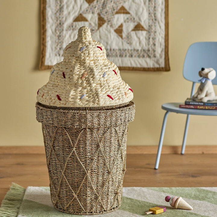 Cillie Large Ice-Cream Hyacinth Basket