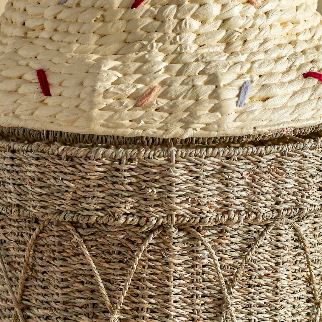 Cillie Large Ice-Cream Hyacinth Basket