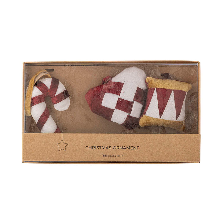 Set of 3 Velua Tree Decorations