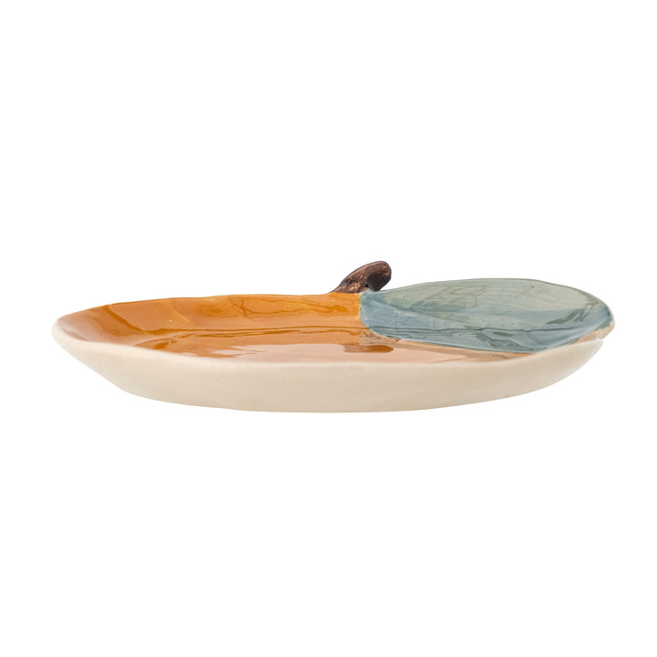 Agnes Plate in Orange Stoneware Kids