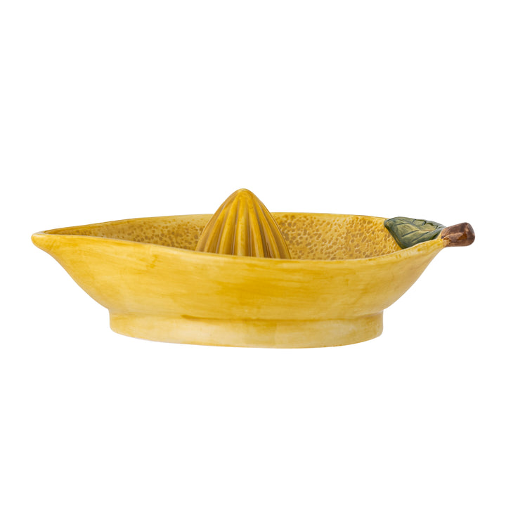Limone Lemon Juicer in Yellow Stoneware