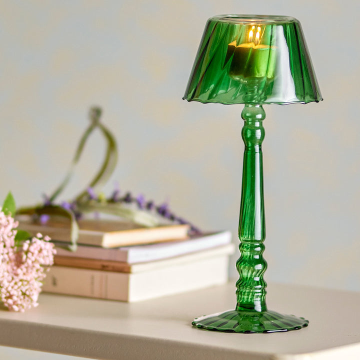 Cisco Votive in Green Glass Large