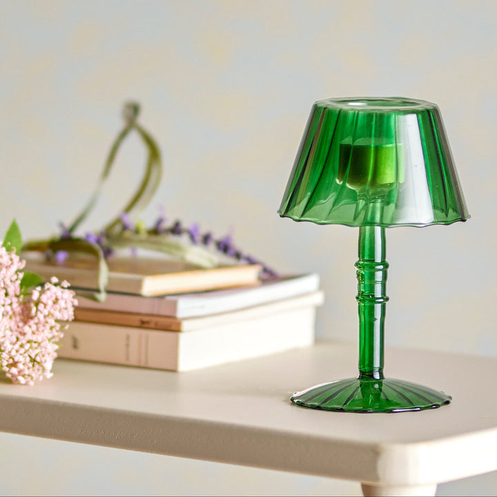 Cisco Votive in Green Glass Small