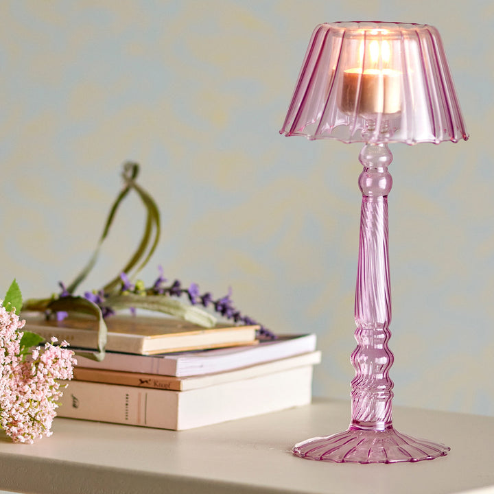 Cisco Votive in Rose Glass Large