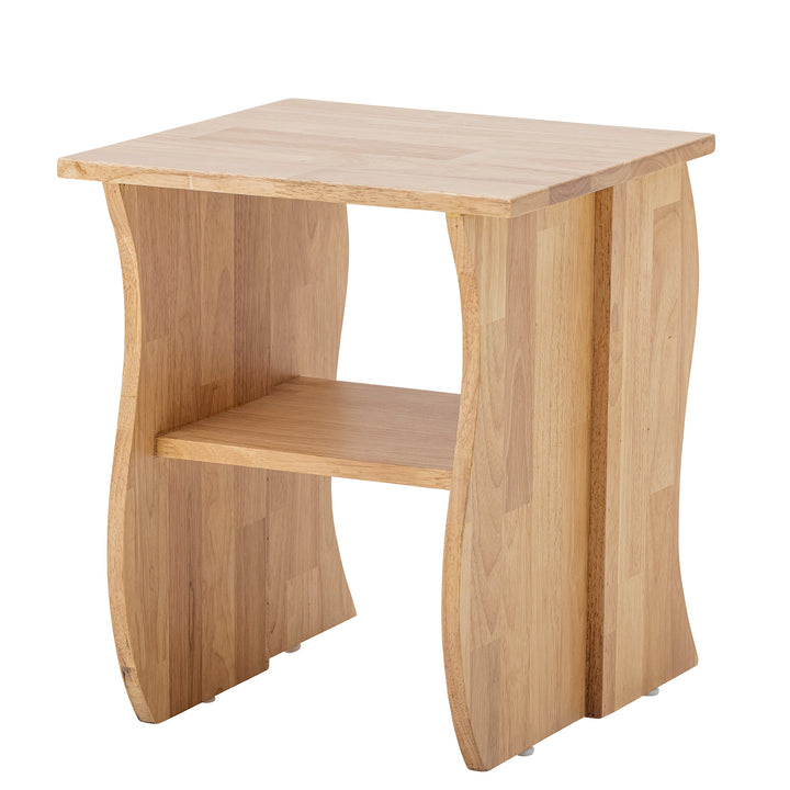 Bark Stool in Nature Rubberwood