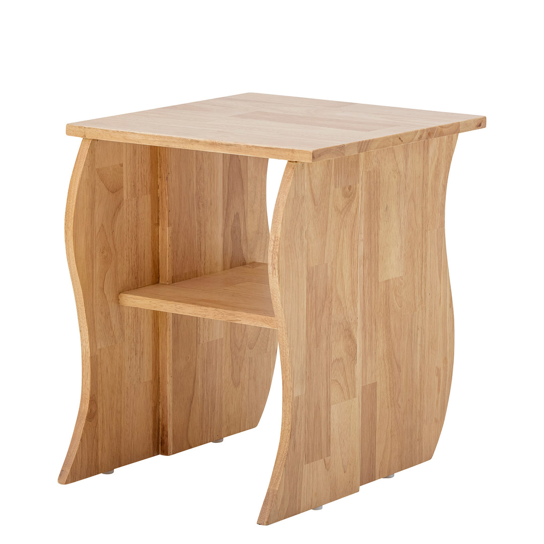 Bark Stool in Nature Rubberwood