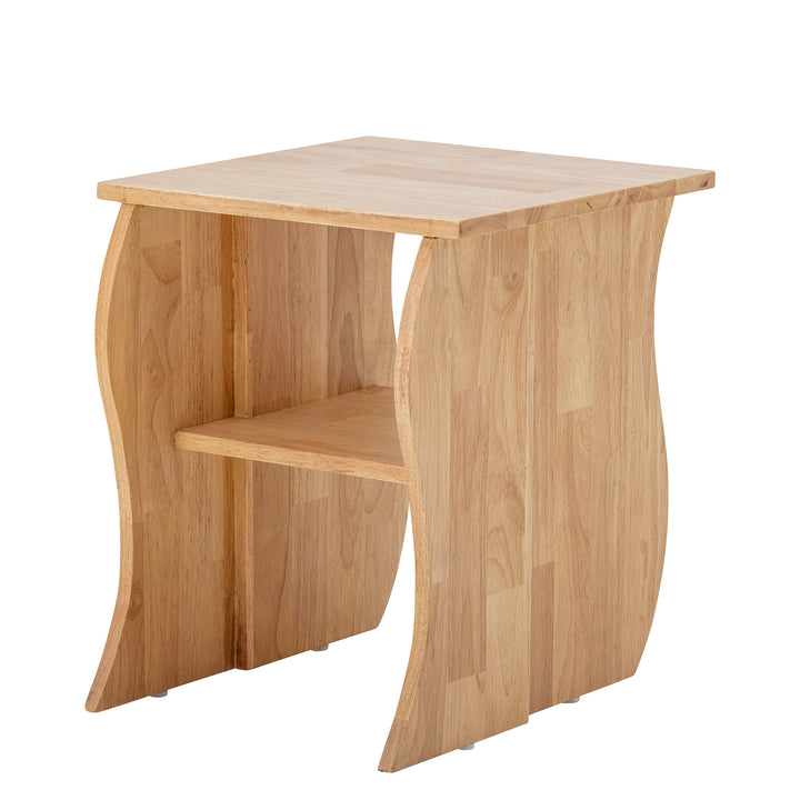 Bark Stool in Nature Rubberwood