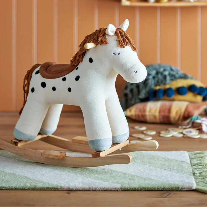 Merlen Rocking Toy Horse in White