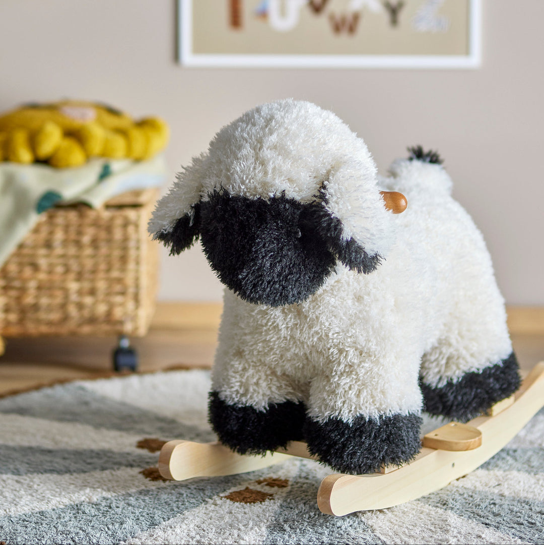 Dolly Rocking Toy Sheep in White