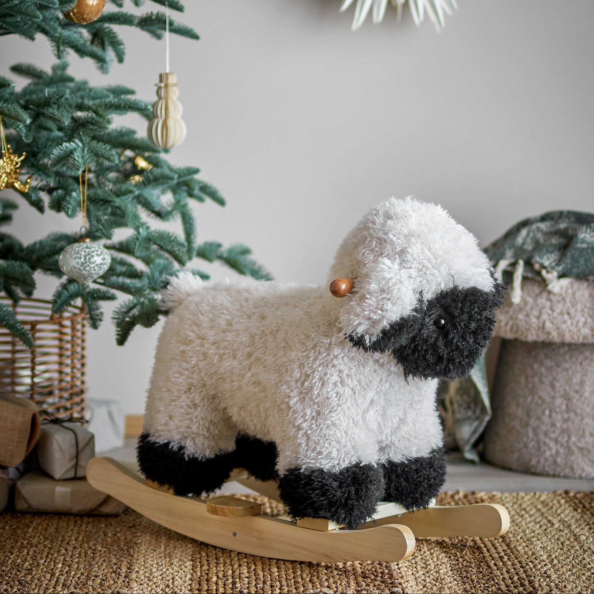 Sheep Rocking Toys Dolly Rocking Toy Sheep in White – Ella James