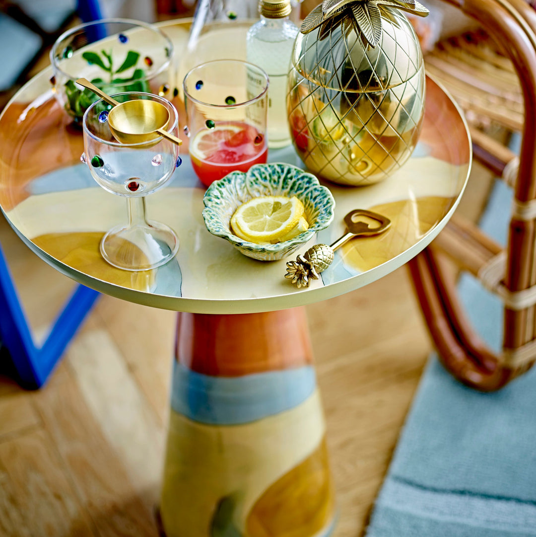 Brooke Side Table in Multi Metal