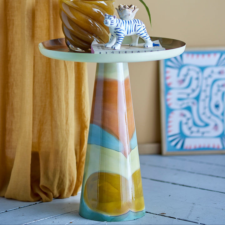 Brooke Side Table in Multi Metal