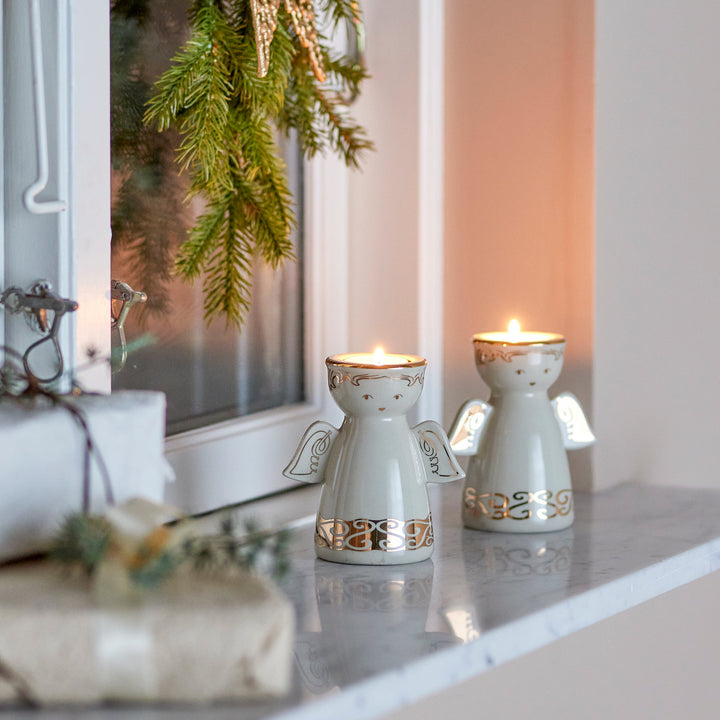 Set of 2 Faella Votive & Candle Holders