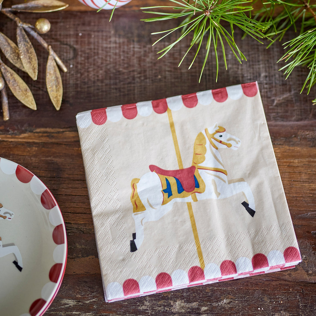 Pack of 20 Merry-go-round Napkins