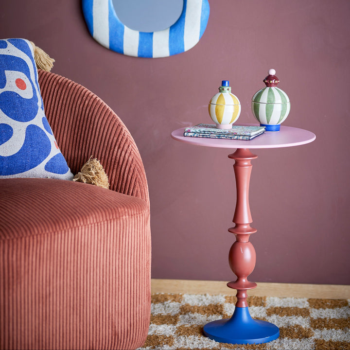 Annan Side Table in Red Aluminum