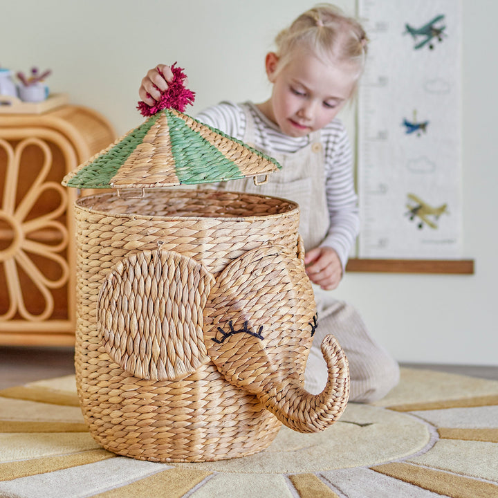 Bobo Elephant Hyacinth Basket