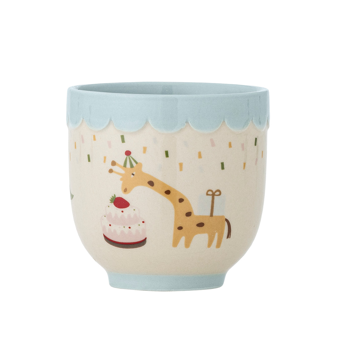 Celebrate Cup in Blue Stoneware Kids