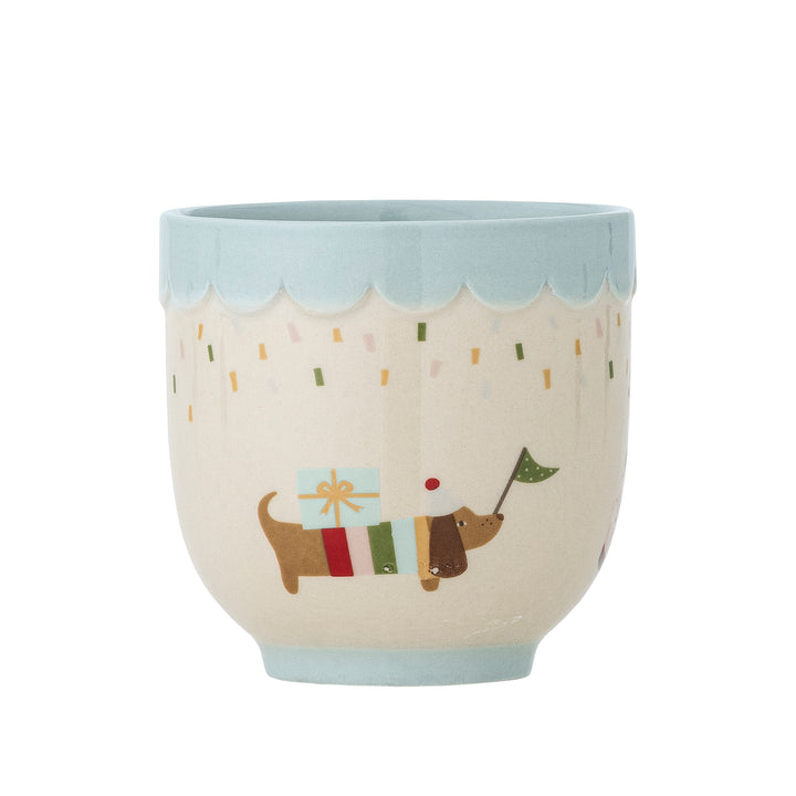 Celebrate Cup in Blue Stoneware Kids