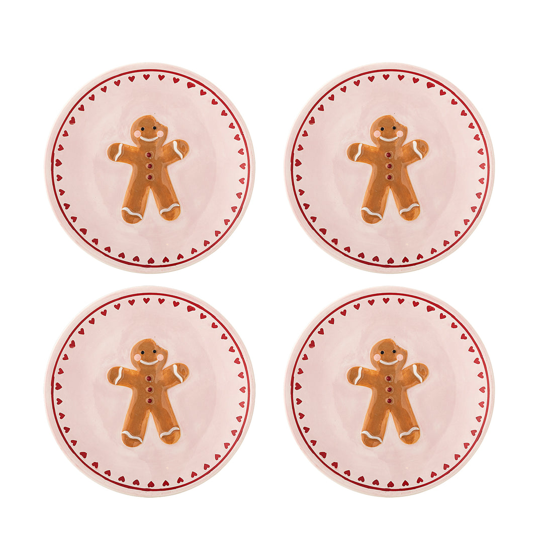 Set of 4 Binna Gingerbread Plates