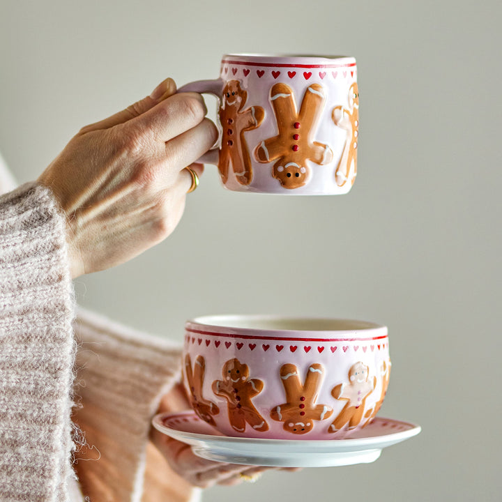 Set of 4 Binna Gingerbread Mugs