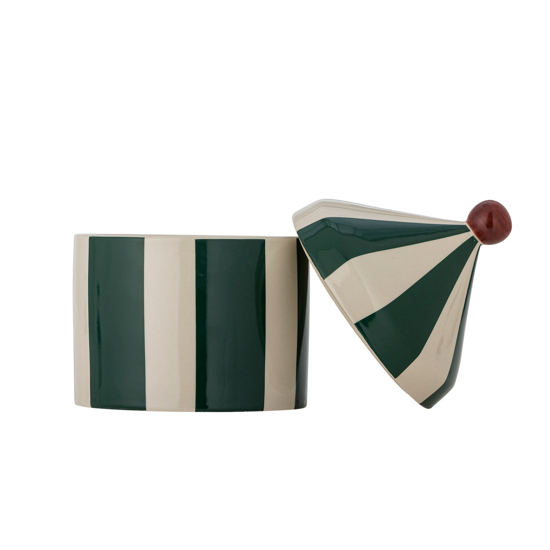Cimmi Striped Jar in Green