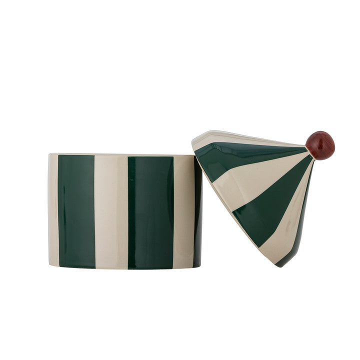 Cimmi Striped Jar in Green