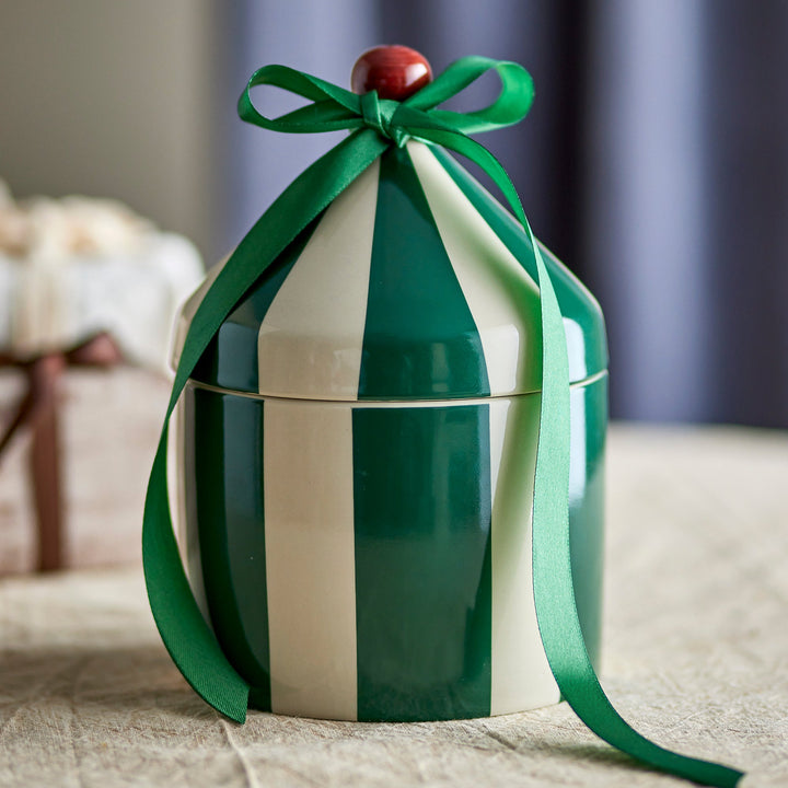 Cimmi Striped Jar in Green